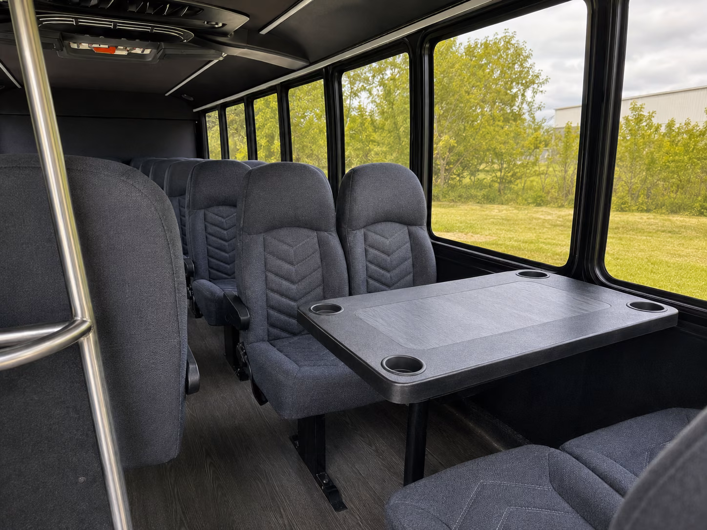 pullman 15 passenger minibus inside