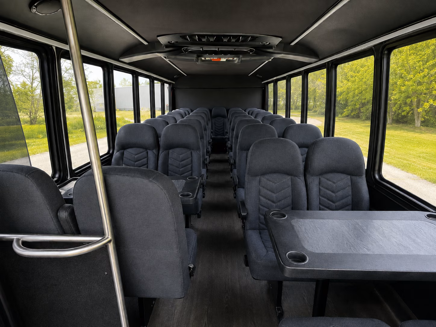 pullman 20 passenger minibus inside