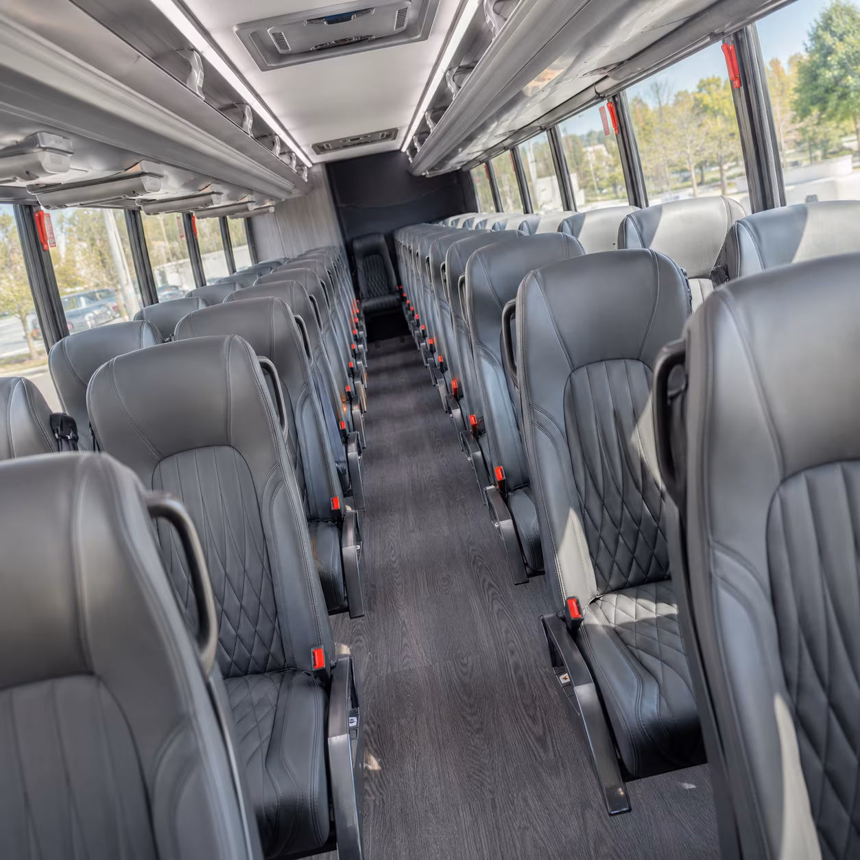 pullman 25 passenger minibus inside