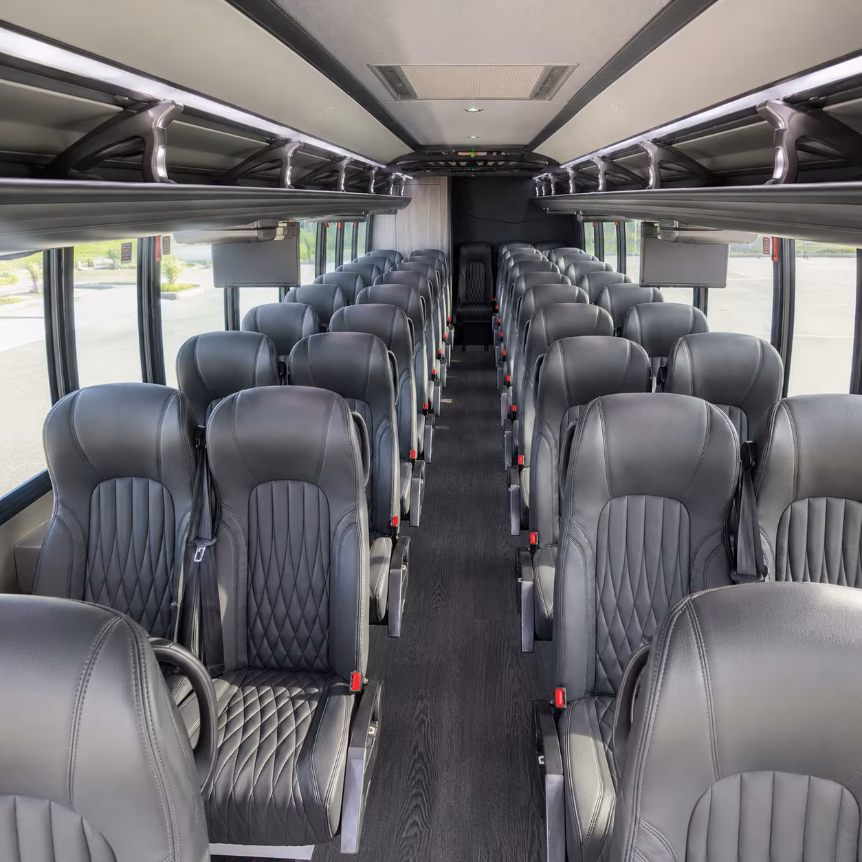 pullman 35 passenger minibus interior