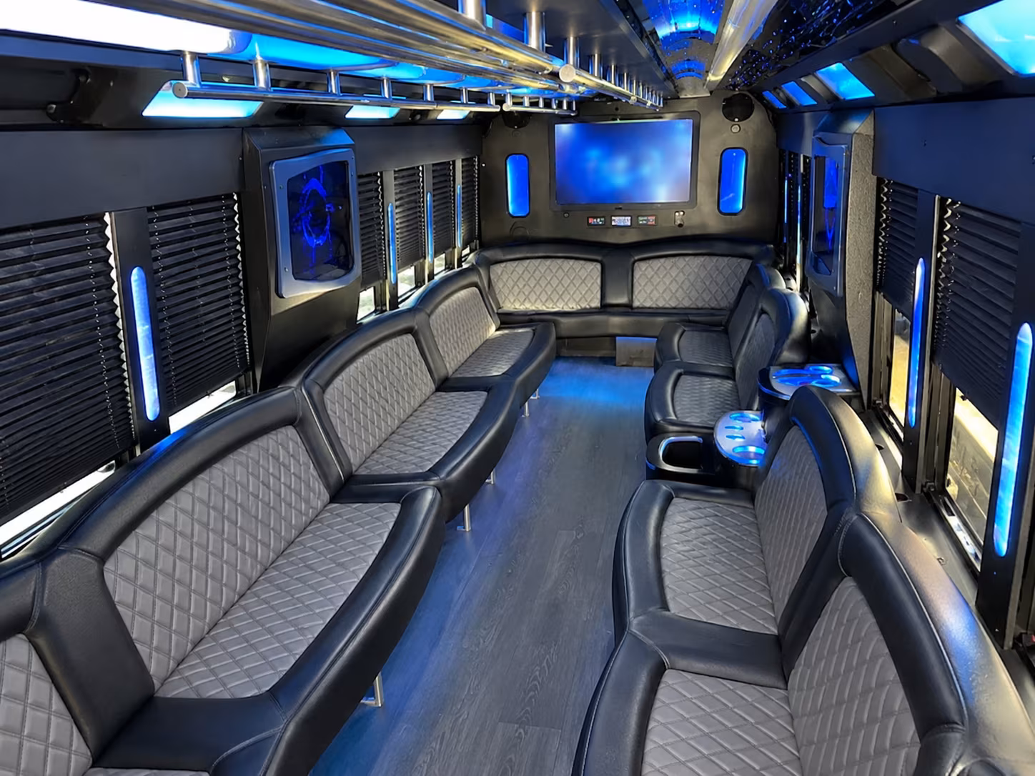 pullman night on town party bus rental