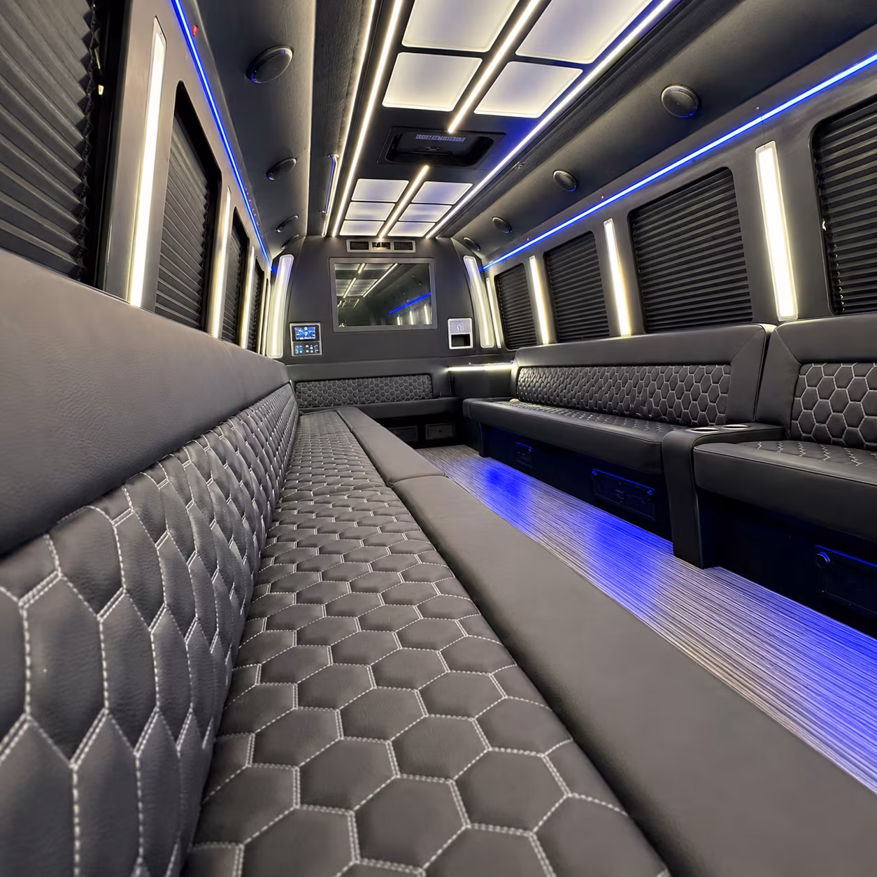 pullman party bus interior