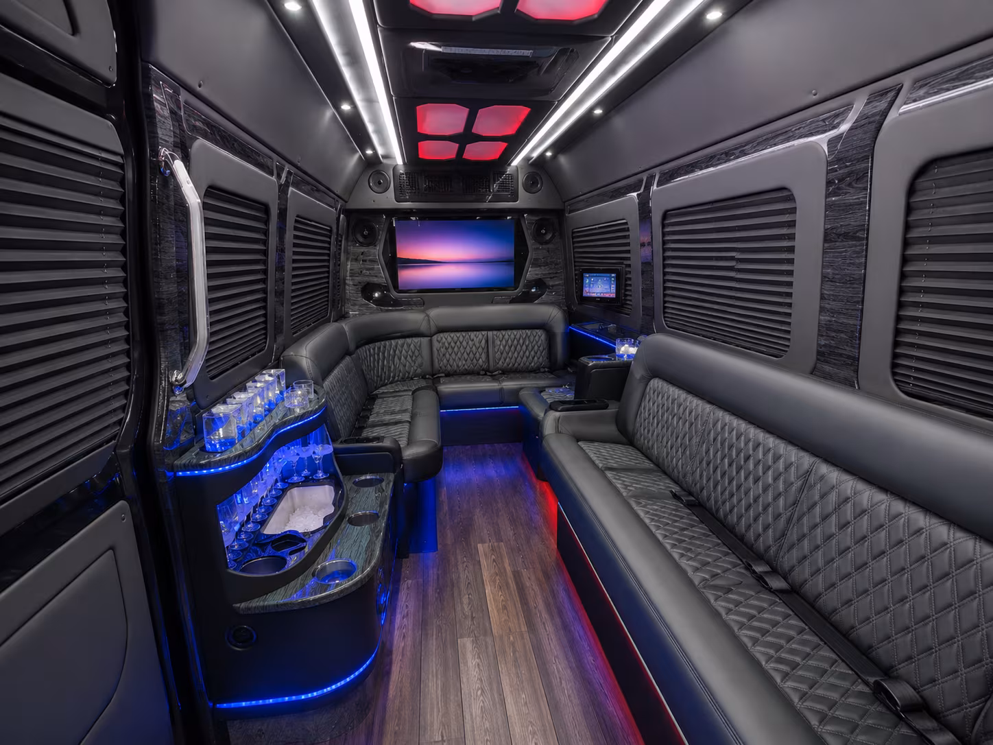 pullman prom transportation onboard seating
