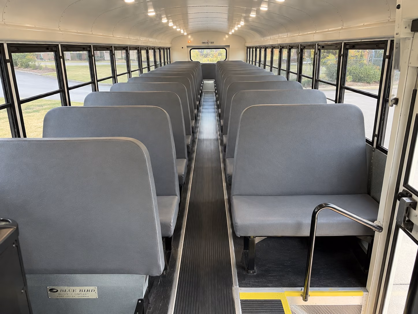 pullman school bus inside