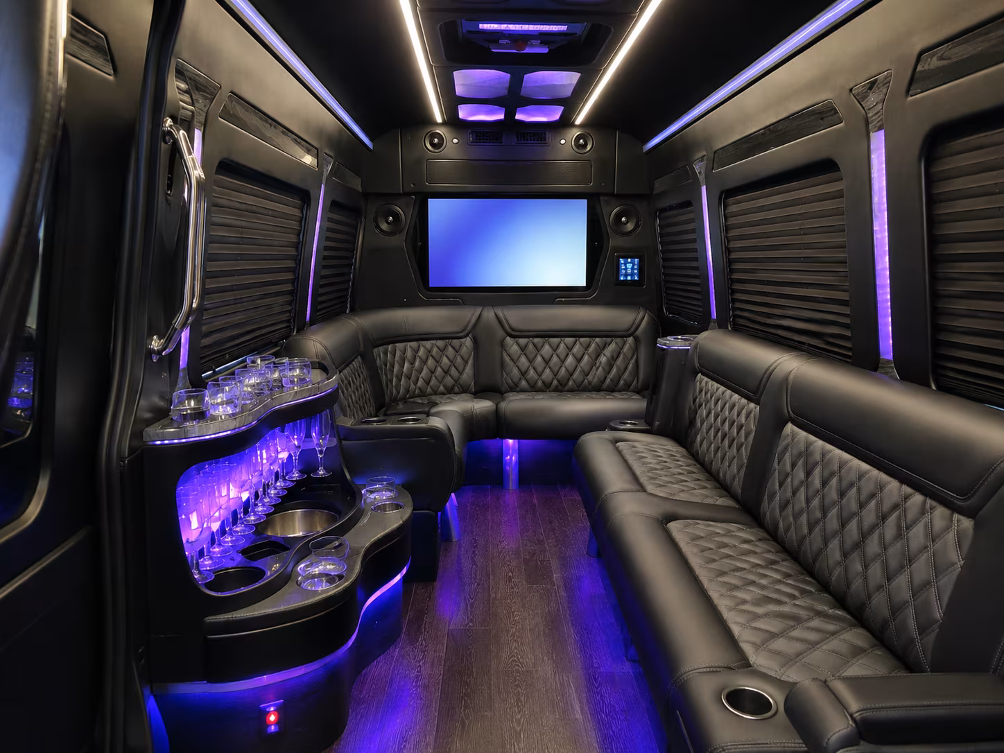 pullman sprinter limousine inside