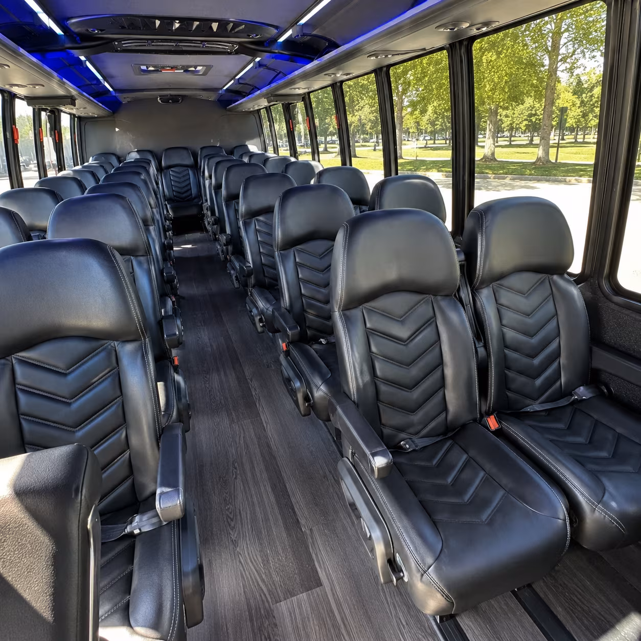 pullman wine tour brewery transportation onboard seating